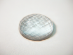 Photo showing the finished stone off of the stick.