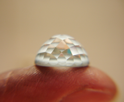 End view of the finished stone.