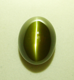 The Chrysoberyl cat's eye which has a nice polish.