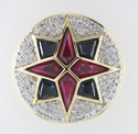 Finished ring, top down view.