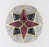 Picture of a ring with a star pattern