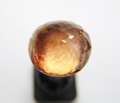 Photo of a brownish oval stone.