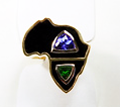 Small photo of earrings with Black Jade.