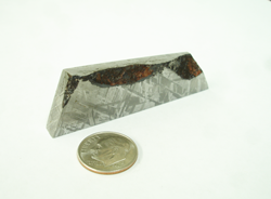 Raw meteorite material to be used for inlay.