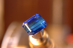 In the process of polishing the stone.