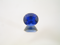The stone is now finished and a very brilliant blue.