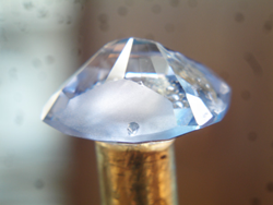 Show the same light blue Sapphire with the chip even smaller.