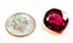 Photo of a pink gem after re-polishing.