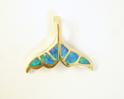 The same pendant with a new Opal inlay to match the others.
