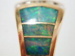 Photo of the inlay ring after it has been repolished and the chip removed.