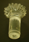 A bottom view of the same piece.