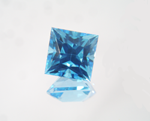 A square princess cut Blue Topaz.