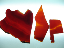 Slabs of rough Carnelian