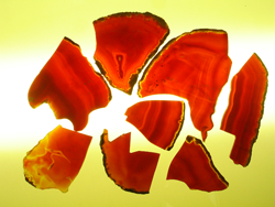 Slabs of rough Carnelian