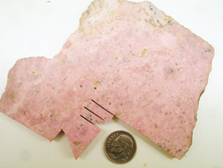 Rhodonite rough slab