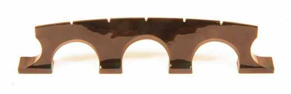 A banjo bridge made from black jade.